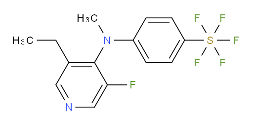 4-((3-ethyl-5-fluoropyridin-4-yl)(methyl)amino)(pentafluoromercapto)benzene