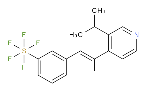 (Z)-3-(2-fluoro-2-(3-isopropylpyridin-4-yl)vinyl)(pentafluoromercapto)benzene