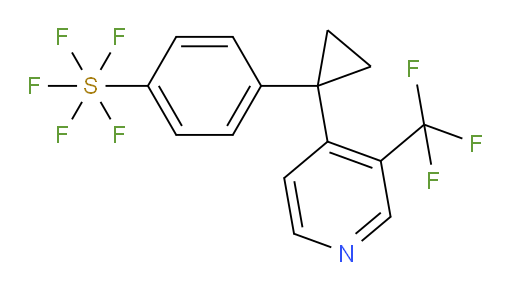 4-(1-(3-(trifluoromethyl)pyridin-4-yl)cyclopropyl)(pentafluoromercapto)benzene