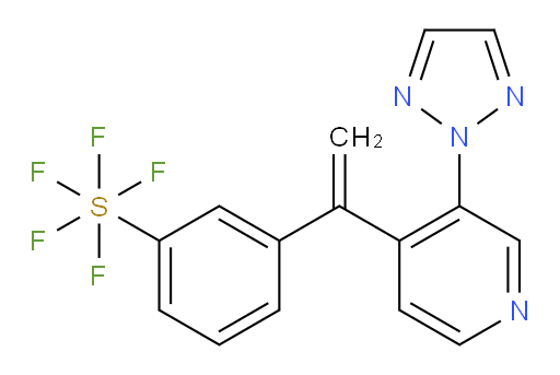 3-(1-(3-(2H-1,2,3-triazol-2-yl)pyridin-4-yl)vinyl)(pentafluoromercapto)benzene