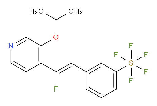 (Z)-3-(2-fluoro-2-(3-isopropoxypyridin-4-yl)vinyl)(pentafluoromercapto)benzene
