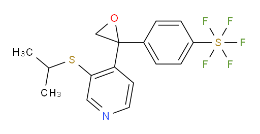 4-(2-(3-(isopropylthio)pyridin-4-yl)oxiran-2-yl)(pentafluoromercapto)benzene