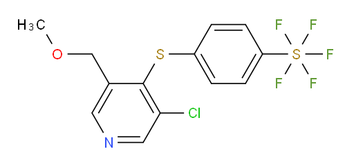 4-((3-chloro-5-(methoxymethyl)pyridin-4-yl)thio)(pentafluoromercapto)benzene