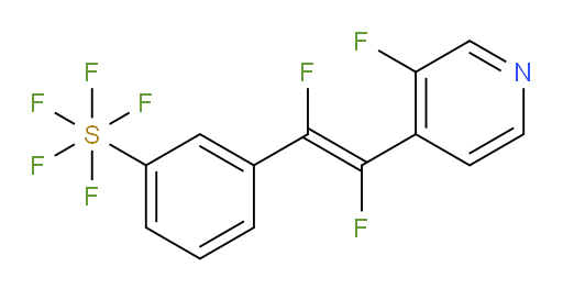 (E)-3-(1,2-difluoro-2-(3-fluoropyridin-4-yl)vinyl)(pentafluoromercapto)benzene