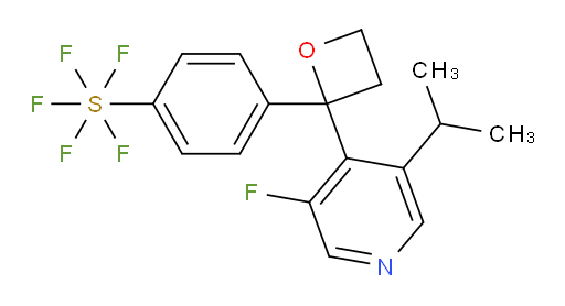 4-(2-(3-fluoro-5-isopropylpyridin-4-yl)oxetan-2-yl)(pentafluoromercapto)benzene