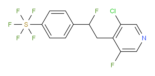 4-(2-(3-chloro-5-fluoropyridin-4-yl)-1-fluoroethyl)(pentafluoromercapto)benzene