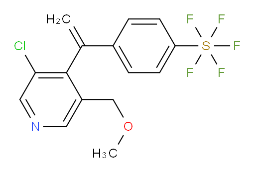 4-(1-(3-chloro-5-(methoxymethyl)pyridin-4-yl)vinyl)(pentafluoromercapto)benzene