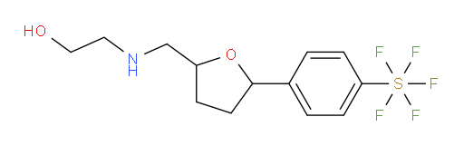 2-(((5-(4-(pentafluoromercapto)phenyl)tetrahydrofuran-2-yl)methyl)amino)ethanol