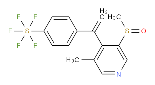 4-(1-(3-methyl-5-(methylsulfinyl)pyridin-4-yl)vinyl)(pentafluoromercapto)benzene