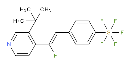 (Z)-4-(2-(3-(tert-butyl)pyridin-4-yl)-2-fluorovinyl)(pentafluoromercapto)benzene