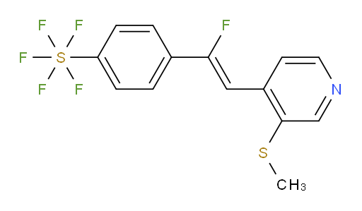 (Z)-4-(1-fluoro-2-(3-(methylthio)pyridin-4-yl)vinyl)(pentafluoromercapto)benzene