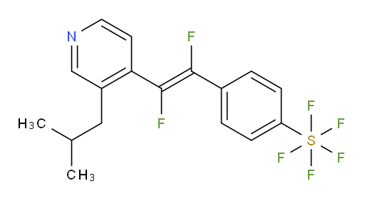 (E)-4-(1,2-difluoro-2-(3-isobutylpyridin-4-yl)vinyl)(pentafluoromercapto)benzene