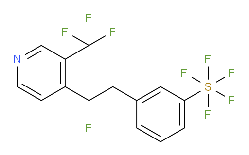 3-(2-fluoro-2-(3-(trifluoromethyl)pyridin-4-yl)ethyl)(pentafluoromercapto)benzene