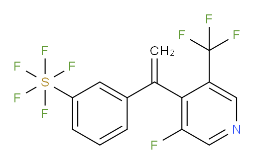 3-(1-(3-fluoro-5-(trifluoromethyl)pyridin-4-yl)vinyl)(pentafluoromercapto)benzene