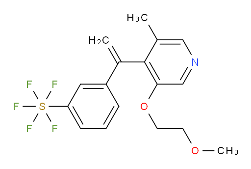 3-(1-(3-(2-methoxyethoxy)-5-methylpyridin-4-yl)vinyl)(pentafluoromercapto)benzene