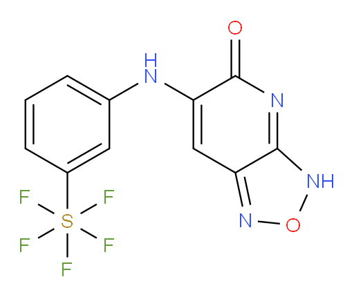 6-((3-(pentafluoromercapto)phenyl)amino)-[1,2,5]oxadiazolo[3,4-b]pyridin-5(3H)-one