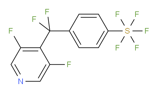 4-((3,5-difluoropyridin-4-yl)difluoromethyl)(pentafluoromercapto)benzene