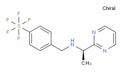[4-[[[(1R)-1-(2-pyrimidinyl)ethyl]amino]methyl]phenyl]-sulfur pentafluoride