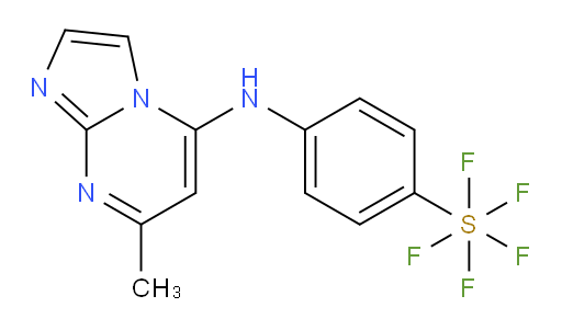 [4-[(7-methylimidazo[1,2-a]pyrimidin-5-yl)amino]phenyl]sulfur pentafluoride