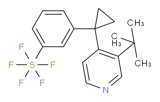 3-(1-(3-(tert-butyl)pyridin-4-yl)cyclopropyl)(pentafluoromercapto)benzene