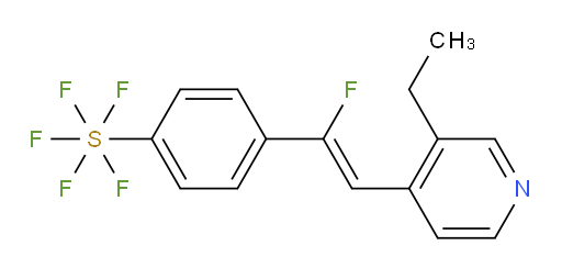 (Z)-4-(2-(3-ethylpyridin-4-yl)-1-fluorovinyl)(pentafluoromercapto)benzene