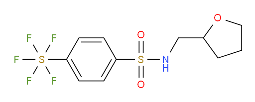 4-(pentafluoromercapto)-N-((tetrahydrofuran-2-yl)methyl)benzenesulfonamide