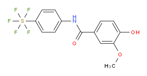 [4-[(4-hydroxy-3-methoxybenzoyl)amino]phenyl]sulfur pentafluoride