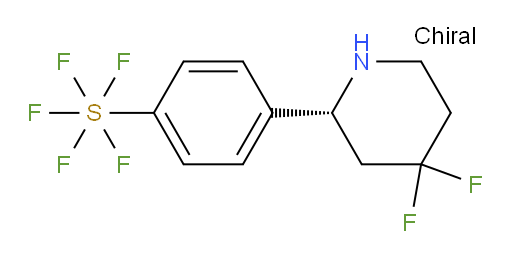 (R)-4-(4,4-difluoropiperidin-2-yl)(pentafluoromercapto)benzene