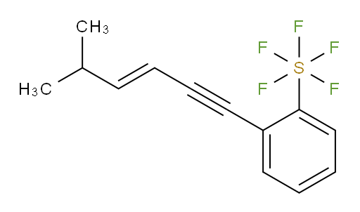 (E)-2-(5-methylhex-3-en-1-yn-1-yl)(pentafluoromercapto)benzene
