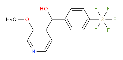 (4-(pentafluoromercapto)phenyl)(3-methoxypyridin-4-yl)methanol