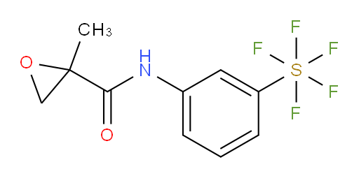 N-(3-(pentafluoromercapto)phenyl)-2-methyloxirane-2-carboxamide