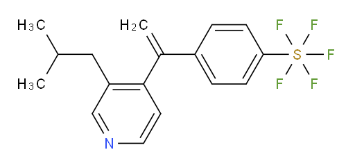 4-(1-(3-isobutylpyridin-4-yl)vinyl)(pentafluoromercapto)benzene
