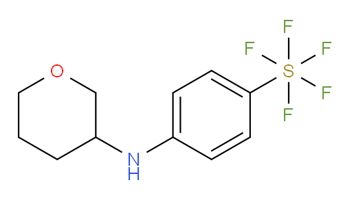 4-((tetrahydro-2H-pyran-3-yl)amino)(pentafluoromercapto)benzene