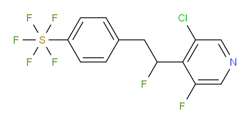 4-(2-(3-chloro-5-fluoropyridin-4-yl)-2-fluoroethyl)(pentafluoromercapto)benzene