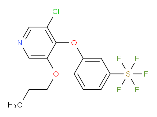 3-((3-chloro-5-propoxypyridin-4-yl)oxy)(pentafluoromercapto)benzene