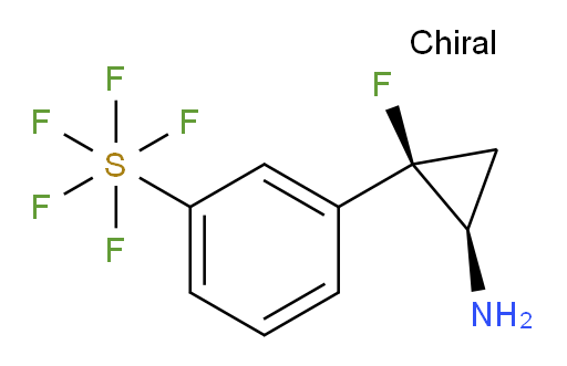 3-((1R,2R)-2-amino-1-fluorocyclopropyl)(pentafluoromercapto)benzene