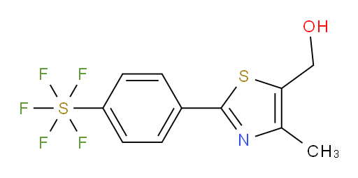 [4-[5-(hydroxymethyl)-4-methyl-2-thiazolyl]phenyl]sulfur pentafluoride