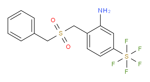 [3-Amino-4-[[(phenylmethyl)sulfonyl]methyl]phenyl]sulfur pentafluoride