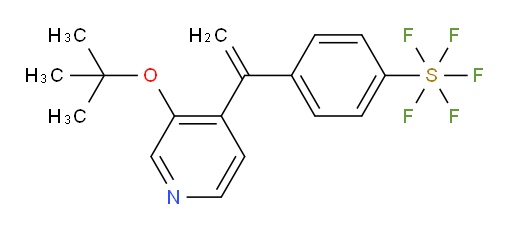 4-(1-(3-(tert-butoxy)pyridin-4-yl)vinyl)(pentafluoromercapto)benzene