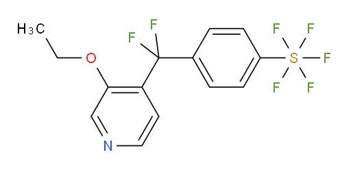 4-((3-ethoxypyridin-4-yl)difluoromethyl)(pentafluoromercapto)benzene