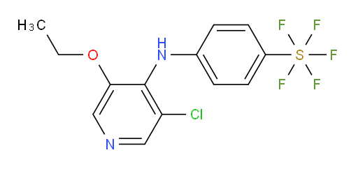 4-((3-chloro-5-ethoxypyridin-4-yl)amino)(pentafluoromercapto)benzene