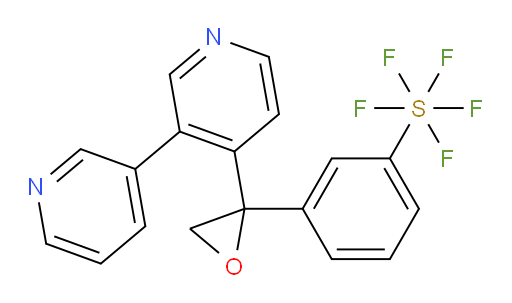 3-(2-([3,3'-bipyridin]-4-yl)oxiran-2-yl)(pentafluoromercapto)benzene