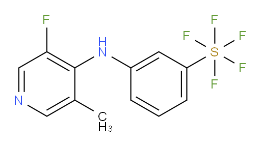 3-((3-fluoro-5-methylpyridin-4-yl)amino)(pentafluoromercapto)benzene