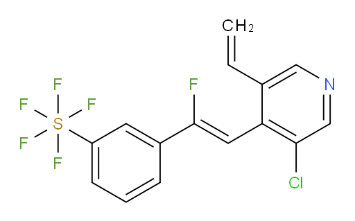 (Z)-3-(2-(3-chloro-5-vinylpyridin-4-yl)-1-fluorovinyl)(pentafluoromercapto)benzene