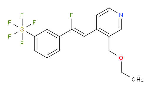 (Z)-3-(2-(3-(ethoxymethyl)pyridin-4-yl)-1-fluorovinyl)(pentafluoromercapto)benzene