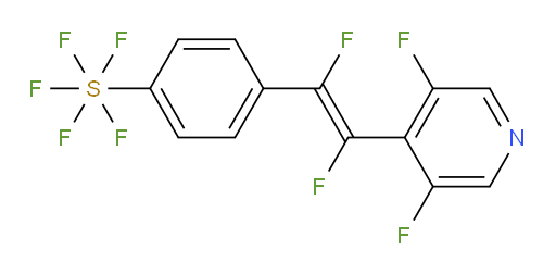 (E)-4-(2-(3,5-difluoropyridin-4-yl)-1,2-difluorovinyl)(pentafluoromercapto)benzene