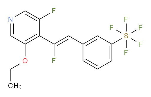 (Z)-3-(2-(3-ethoxy-5-fluoropyridin-4-yl)-2-fluorovinyl)(pentafluoromercapto)benzene