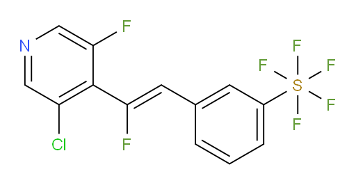 (Z)-3-(2-(3-chloro-5-fluoropyridin-4-yl)-2-fluorovinyl)(pentafluoromercapto)benzene