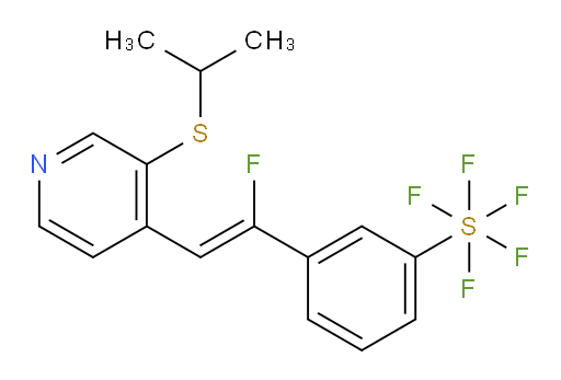 (Z)-3-(1-fluoro-2-(3-(isopropylthio)pyridin-4-yl)vinyl)(pentafluoromercapto)benzene