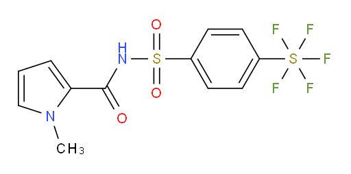 N-((4-(pentafluoromercapto)phenyl)sulfonyl)-1-methyl-1H-pyrrole-2-carboxamide